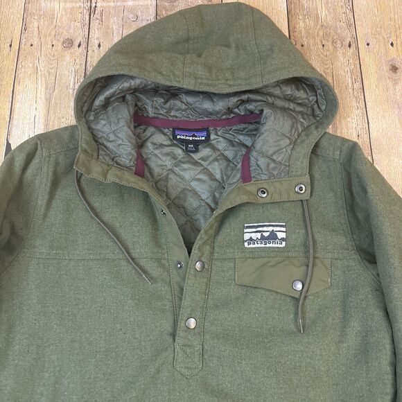 Patagonia 40th Anniversary Reclaimed Wool Jacket Snap T Pullover Hoodie XXS - Picture 1 of 10